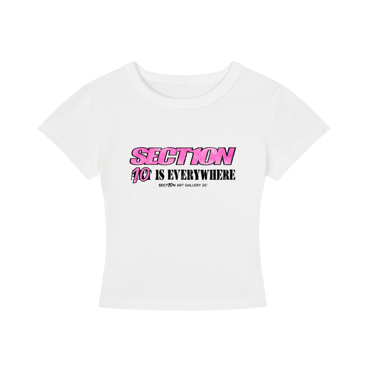SECT10N IS EVERYWHERE GIRLS CROPPED TEE