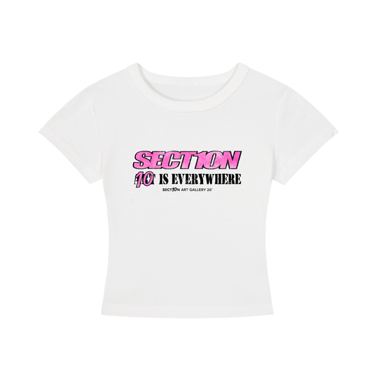 SECT10N IS EVERYWHERE GIRLS CROPPED TEE