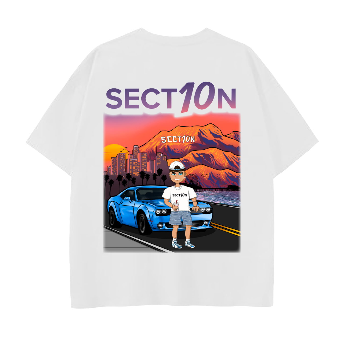 CALI SUNSET GRAPHIC TEE