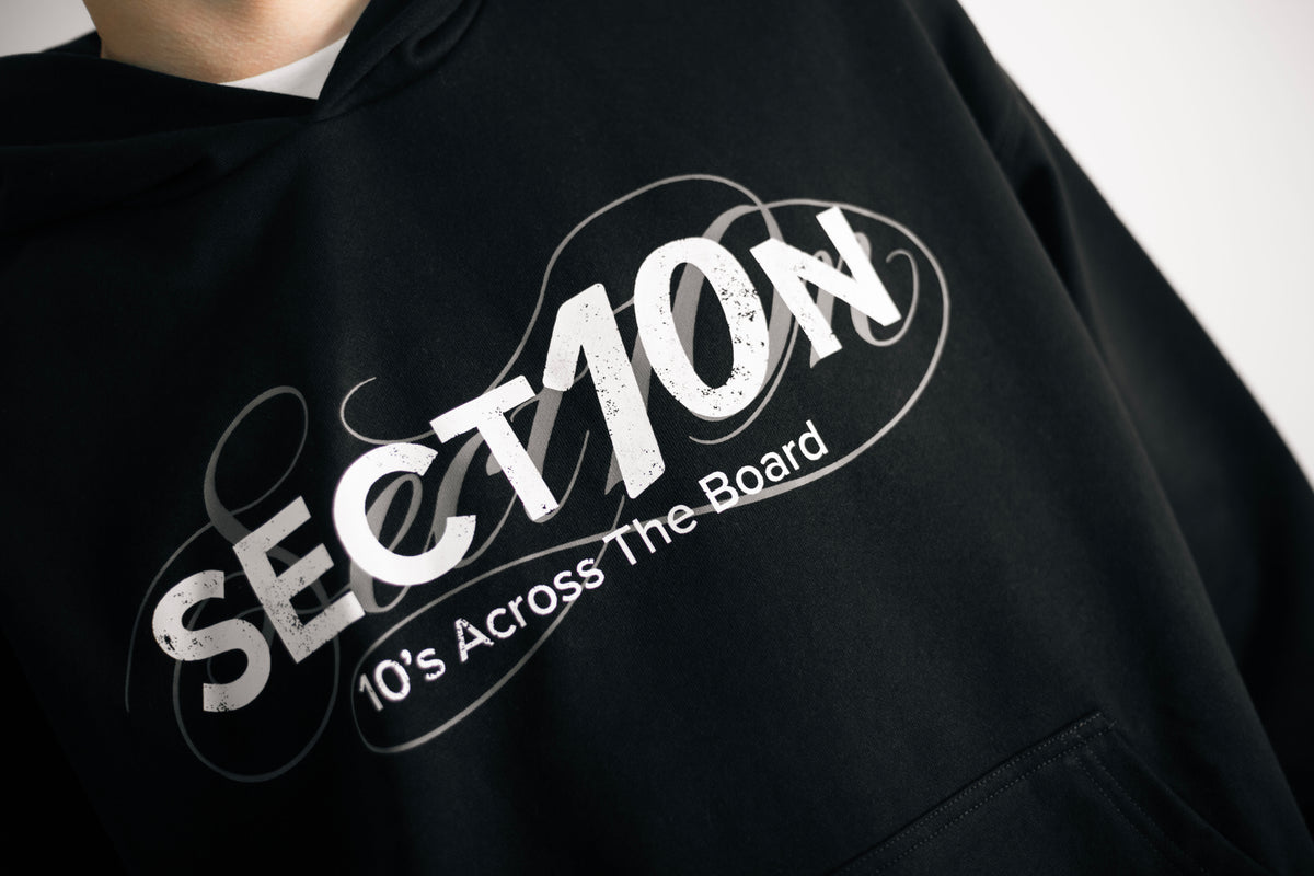 BLACK CALLIGRAPHY HOODIE